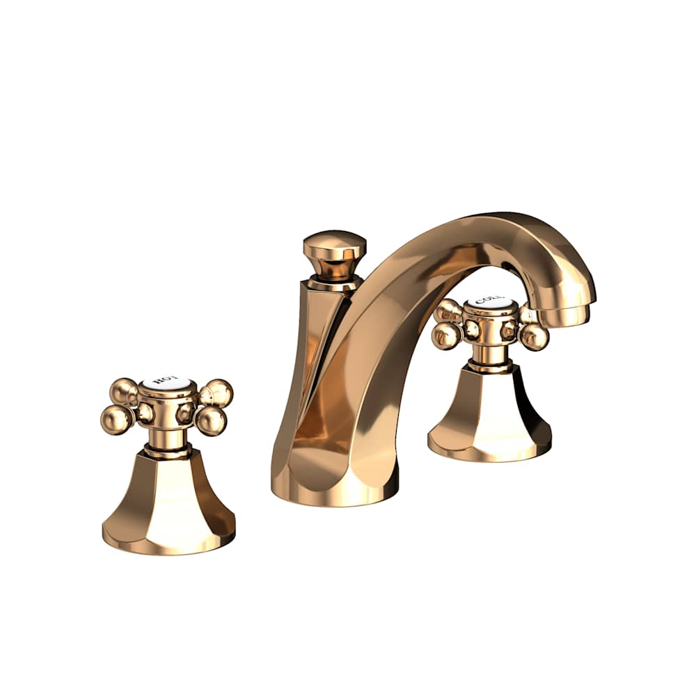 Metropole 1.2 GPM Widespread Bathroom Faucet with Pop-Up Drain Assembly and Cross Handles