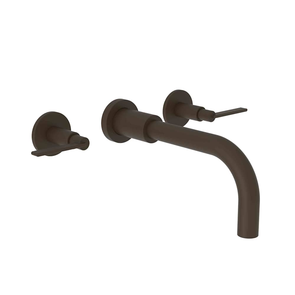Tolmin 1.2 GPM Wall Mounted Widespread Bathroom Faucet with Lever Handles