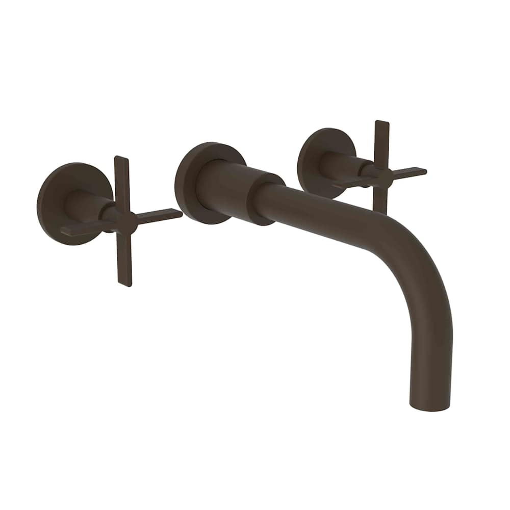 Tolmin 1.2 GPM Wall Mounted Widespread Bathroom Faucet with Cross Handles