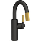 Flat Black / Satin Brass