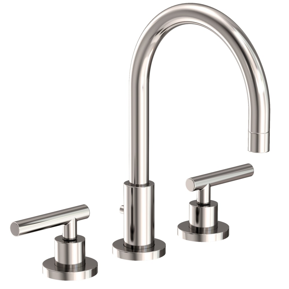 East Linear 1.2 GPM Widespread Bathroom Faucet with Pop-Up Drain Assembly