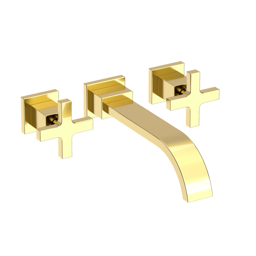 Secant 1.2 GPM Wall Mounted Widespread Bathroom Faucet