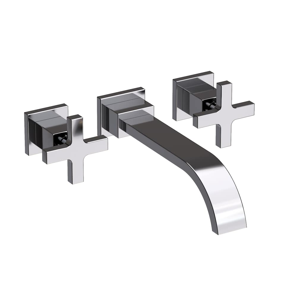 Secant 1.2 GPM Wall Mounted Widespread Bathroom Faucet