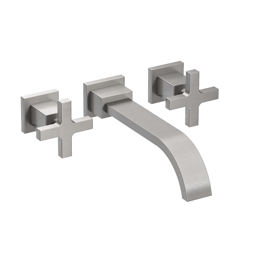 Secant 1.2 GPM Wall Mounted Widespread Bathroom Faucet