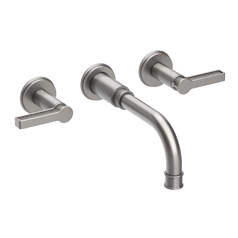 Griffey 1.2 GPM Wall Mounted Widespread Bathroom Faucet with Lever Handles
