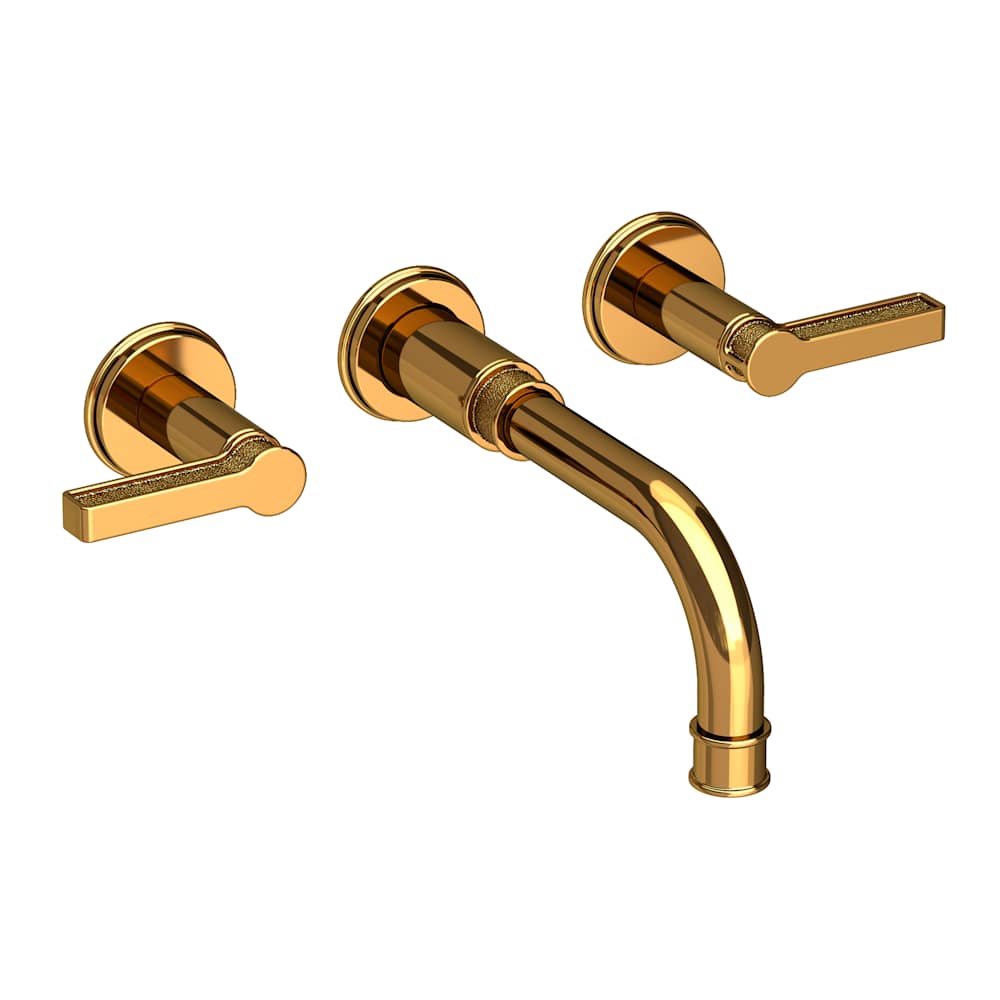 Griffey 1.2 GPM Wall Mounted Widespread Bathroom Faucet with Lever Handles