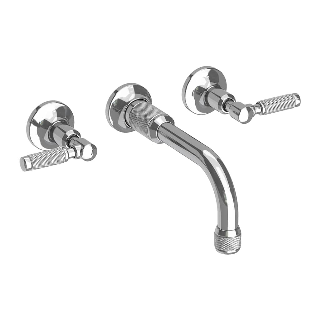 Clemens 1.2 GPM Wall Mounted Widespread Bathroom Faucet with Lever Handles