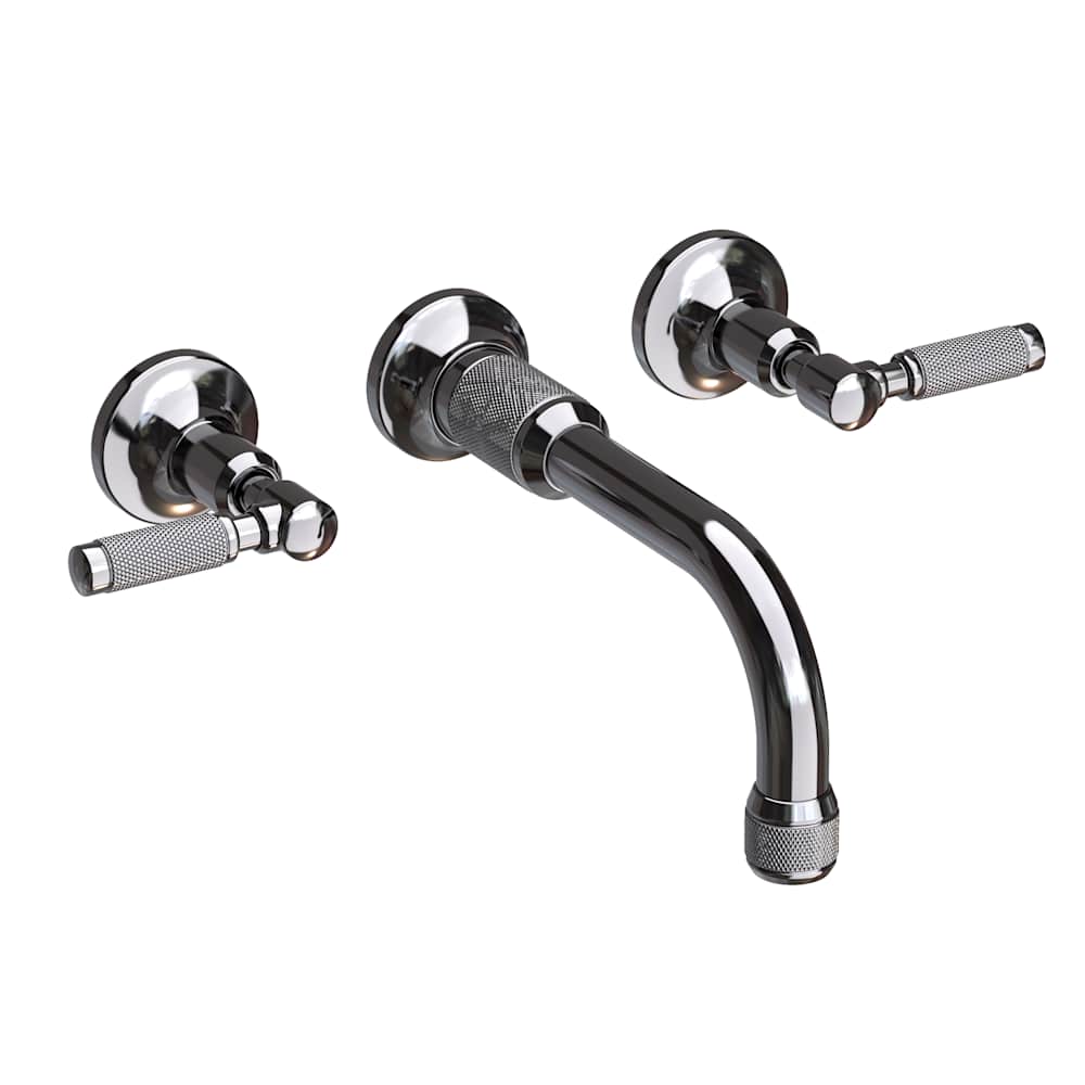 Clemens 1.2 GPM Wall Mounted Widespread Bathroom Faucet with Lever Handles
