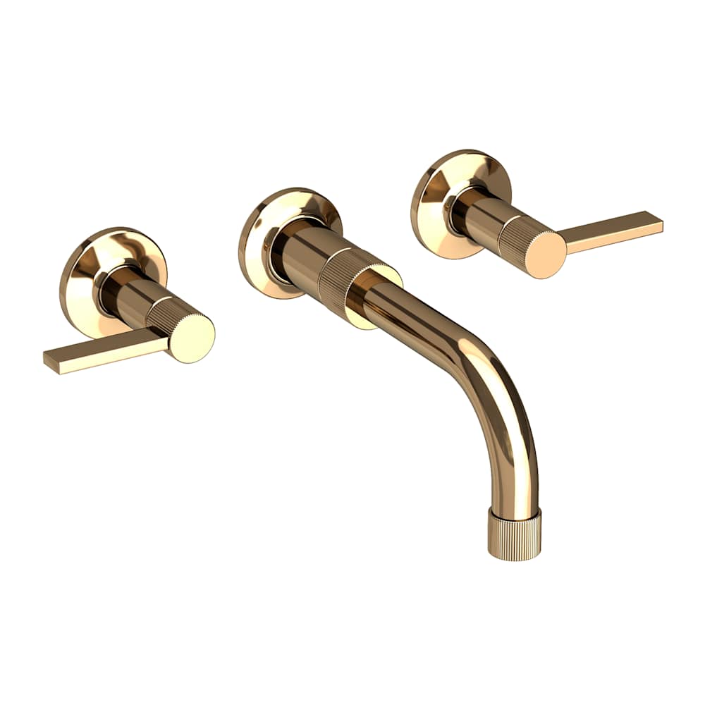 Pardees 1.2 GPM Wall Mounted Widespread Bathroom Faucet with Lever Handles
