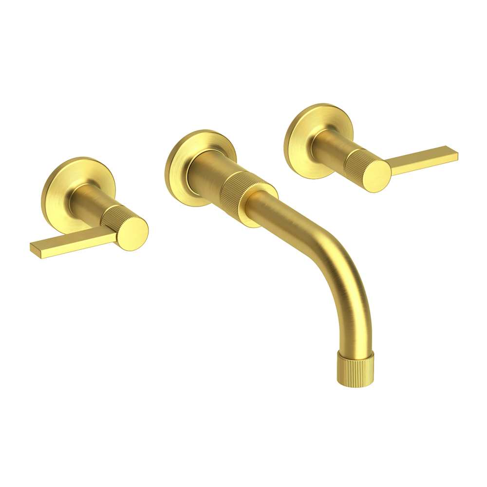 Pardees 1.2 GPM Wall Mounted Widespread Bathroom Faucet with Lever Handles