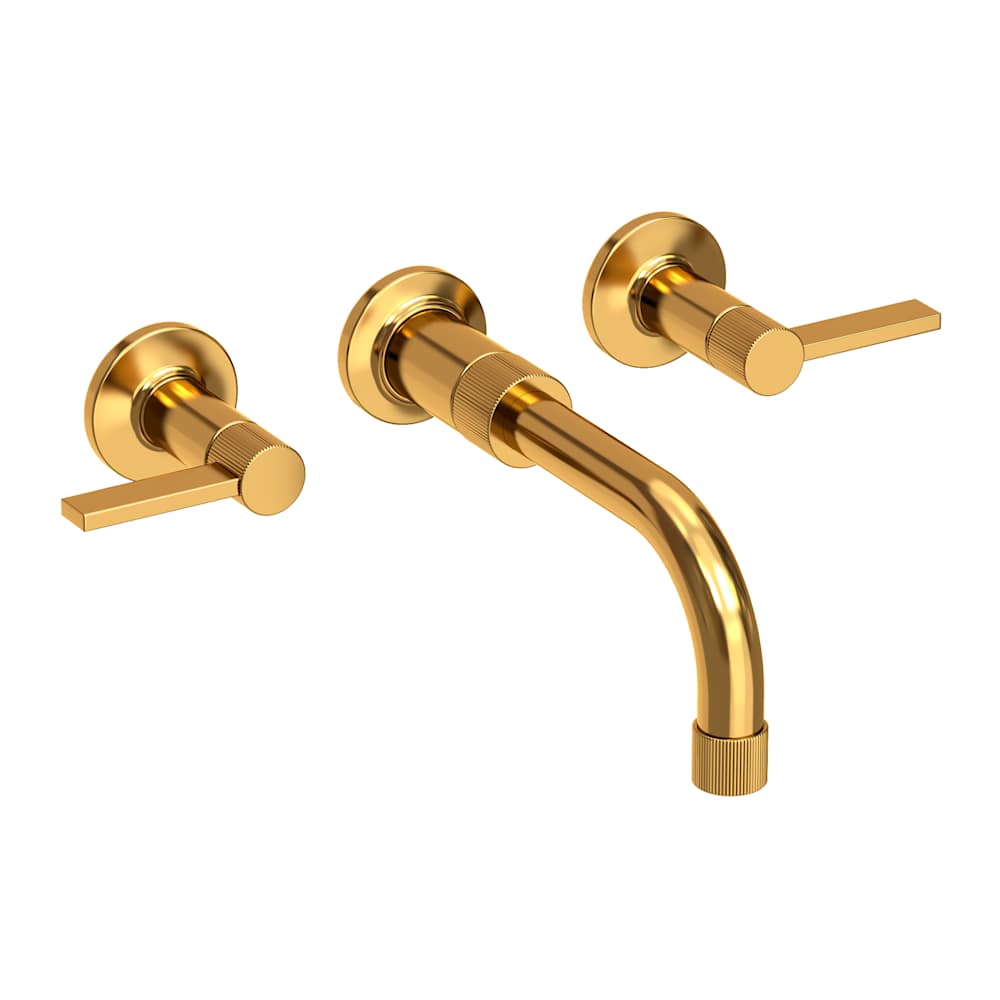 Pardees 1.2 GPM Wall Mounted Widespread Bathroom Faucet with Lever Handles
