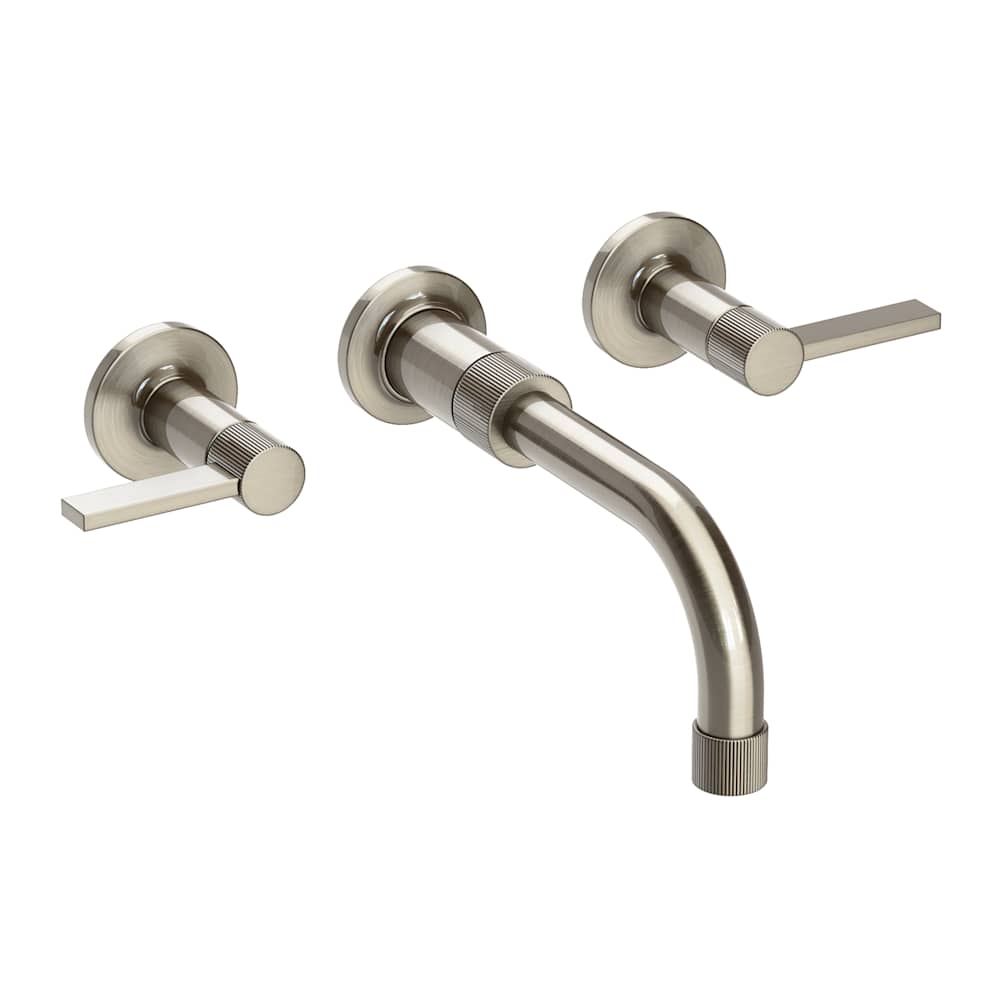 Pardees 1.2 GPM Wall Mounted Widespread Bathroom Faucet with Lever Handles