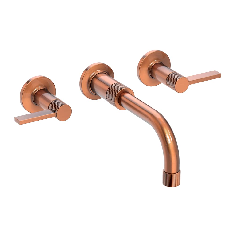 Pardees 1.2 GPM Wall Mounted Widespread Bathroom Faucet with Lever Handles