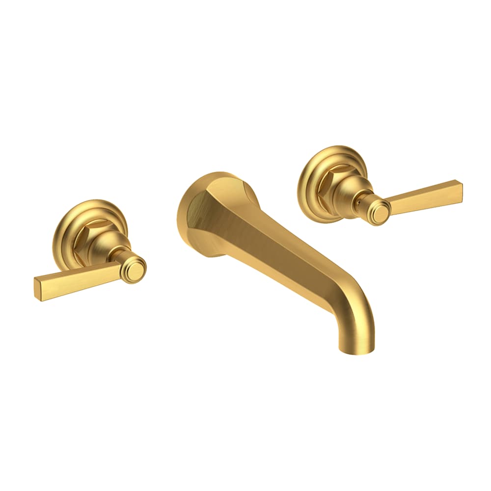 Astor 1.2 GPM Wall Mounted Widespread Bathroom Faucet with Lever Handles