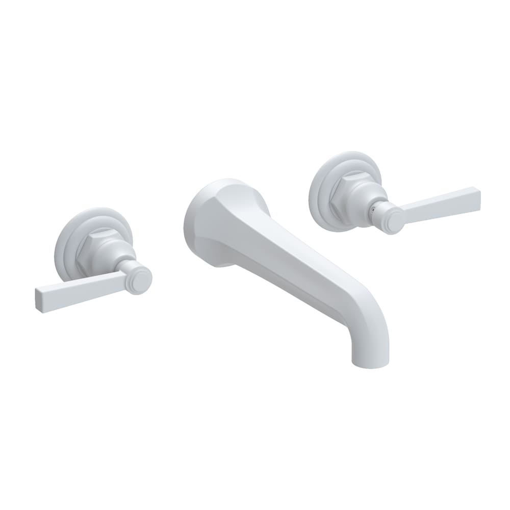 Astor 1.2 GPM Wall Mounted Widespread Bathroom Faucet with Lever Handles