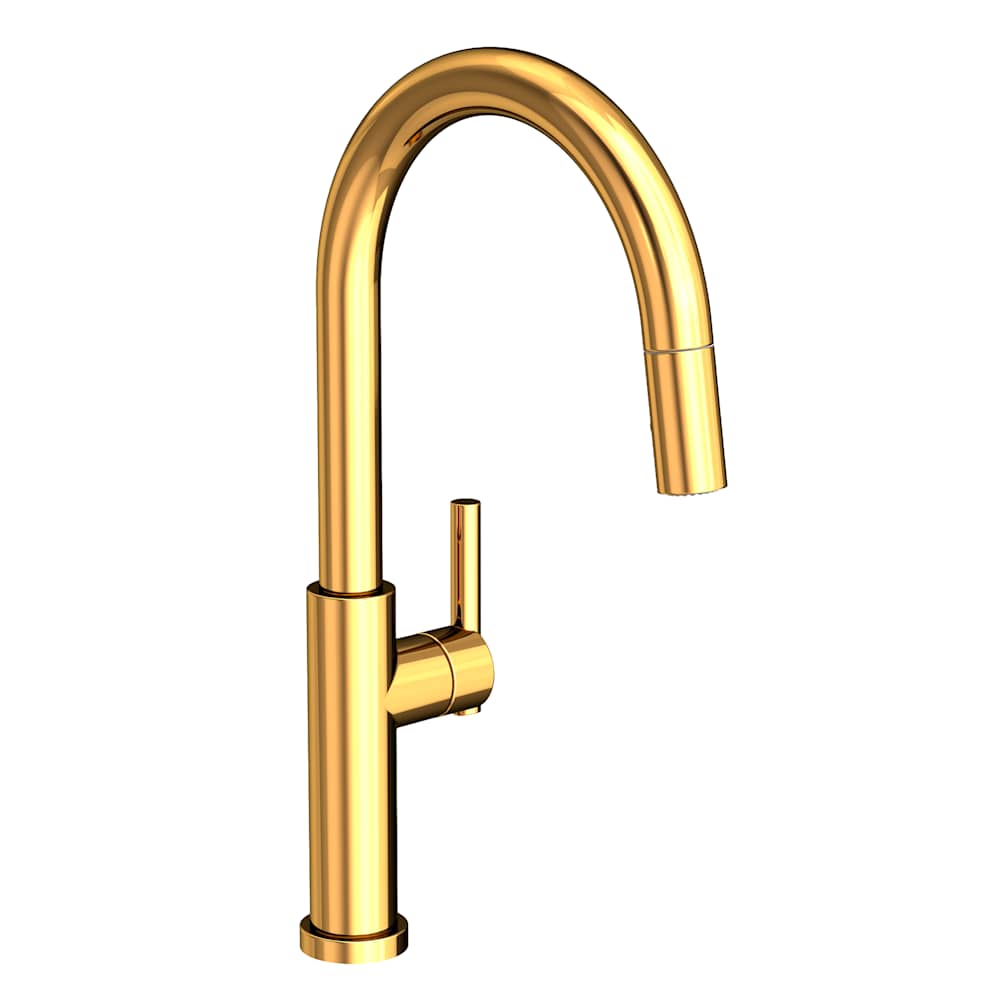 East Linear 1.8 GPM Single Hole Pull Down Kitchen Faucet