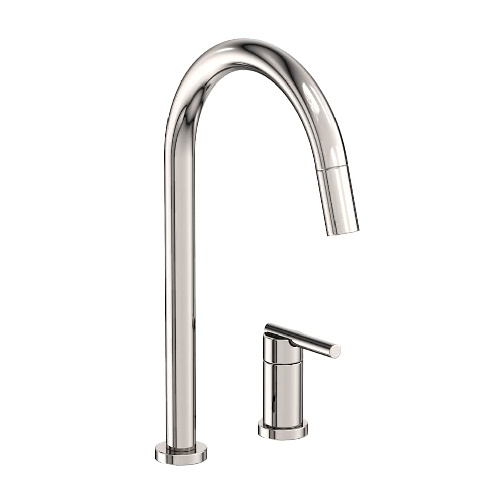 East Linear 1.8 GPM Widespread Pull Down Kitchen Faucet
