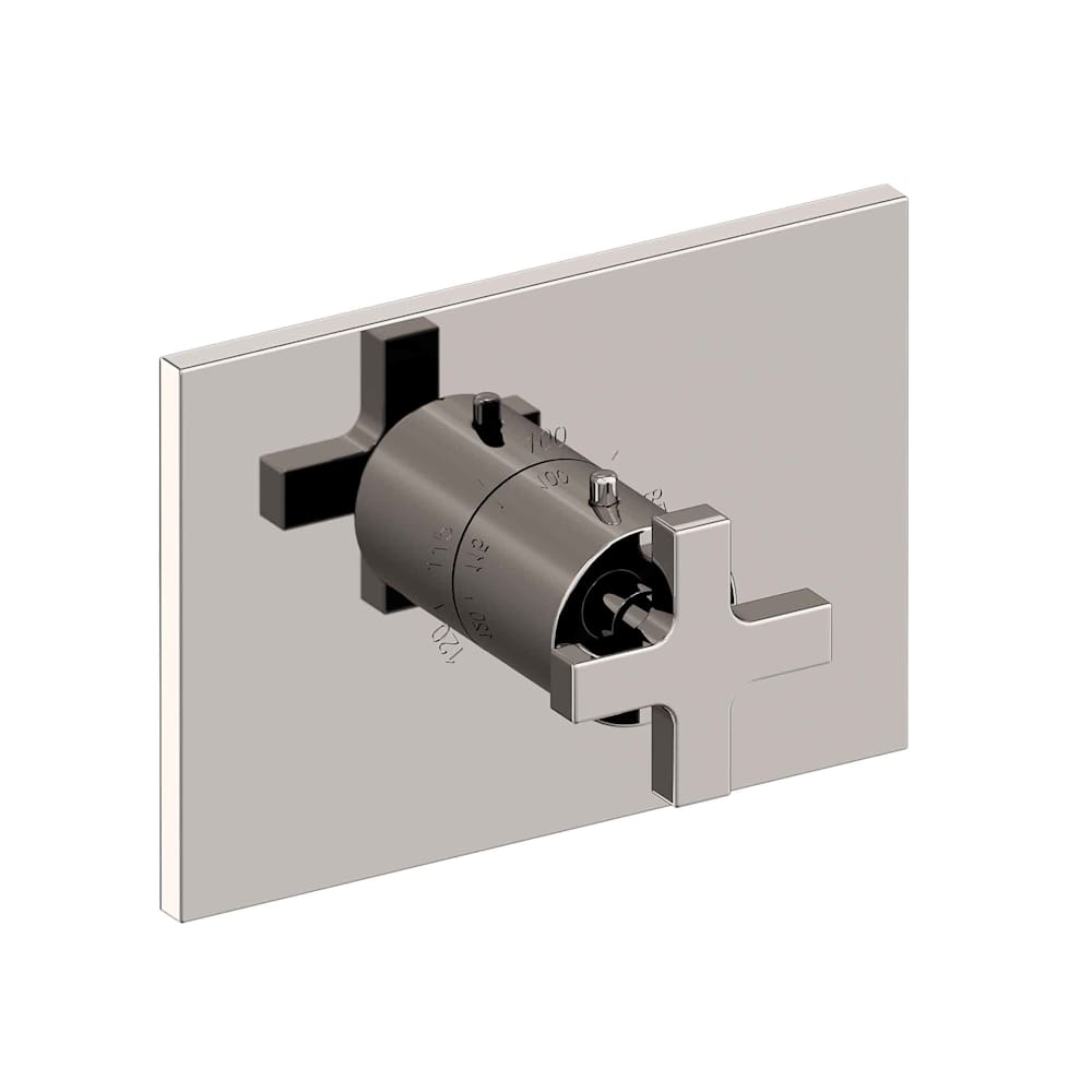 Secant Thermostatic Valve Trim Only with Single Cross Handle and Diverter Functionality - Less Rough In