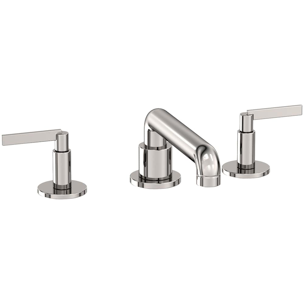Tolmin 1.2 GPM Widespread Bathroom Faucet with Lever Handles and Angled Spout