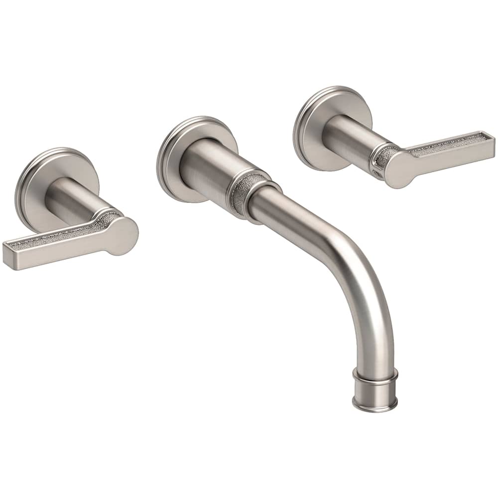 Griffey 1.2 GPM Wall Mounted Widespread Bathroom Faucet with Lever Handles