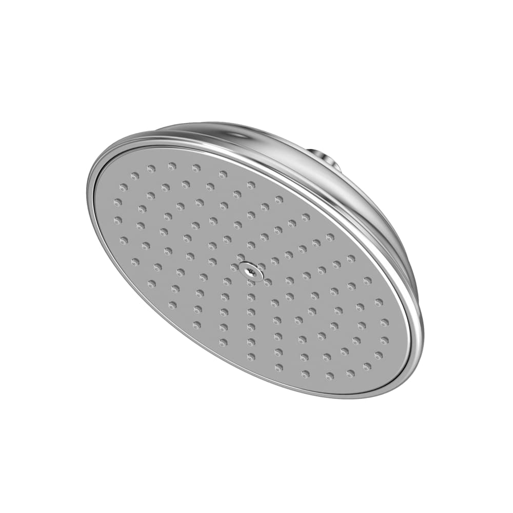 Tub and Shower 1.8 GPM Single Function Rain Shower Head with Installation Hardware Included