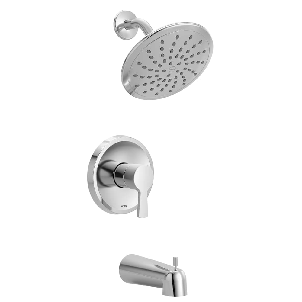 Moen Single Handle Posi-Temp Pressure Balanced Shower Trim with 1.75 GPM Shower Head from the Align Collection (Less Valve) Chrome