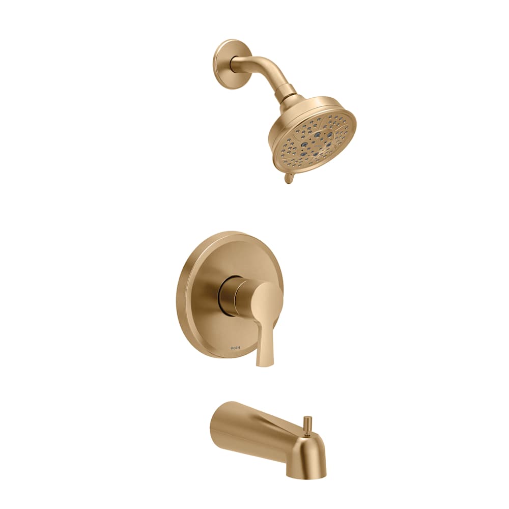 Moen Single Handle Posi-Temp Pressure Balanced Shower Trim with 2.5 GPM Shower Head from the Align Collection (Less Valve) Brushed Nickel