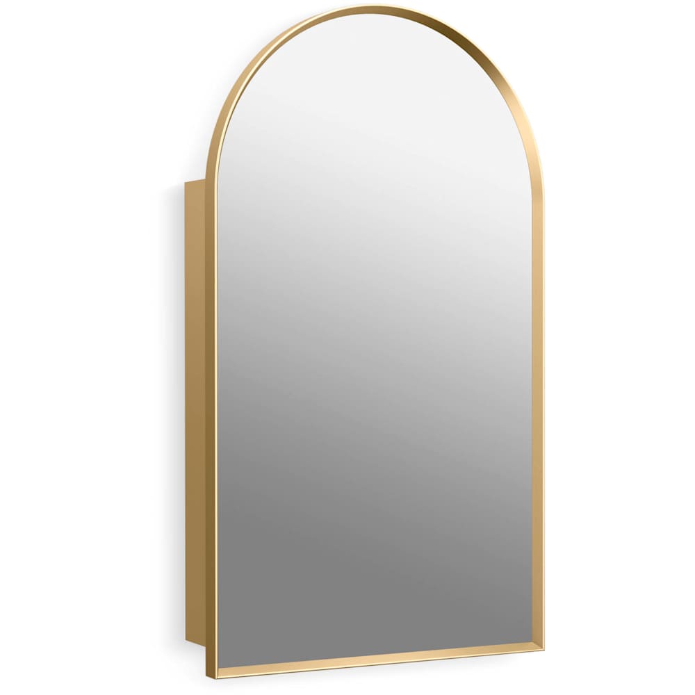 Verdera 20" x 34" Framed Arched Single Door Medicine Cabinet