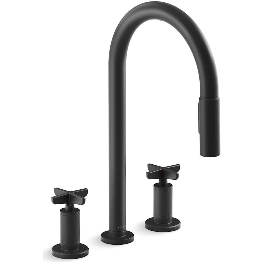 Billet 1.5 GPM Widespread Pre-Rinse Pull Down Kitchen Faucet with ProMotion Technology