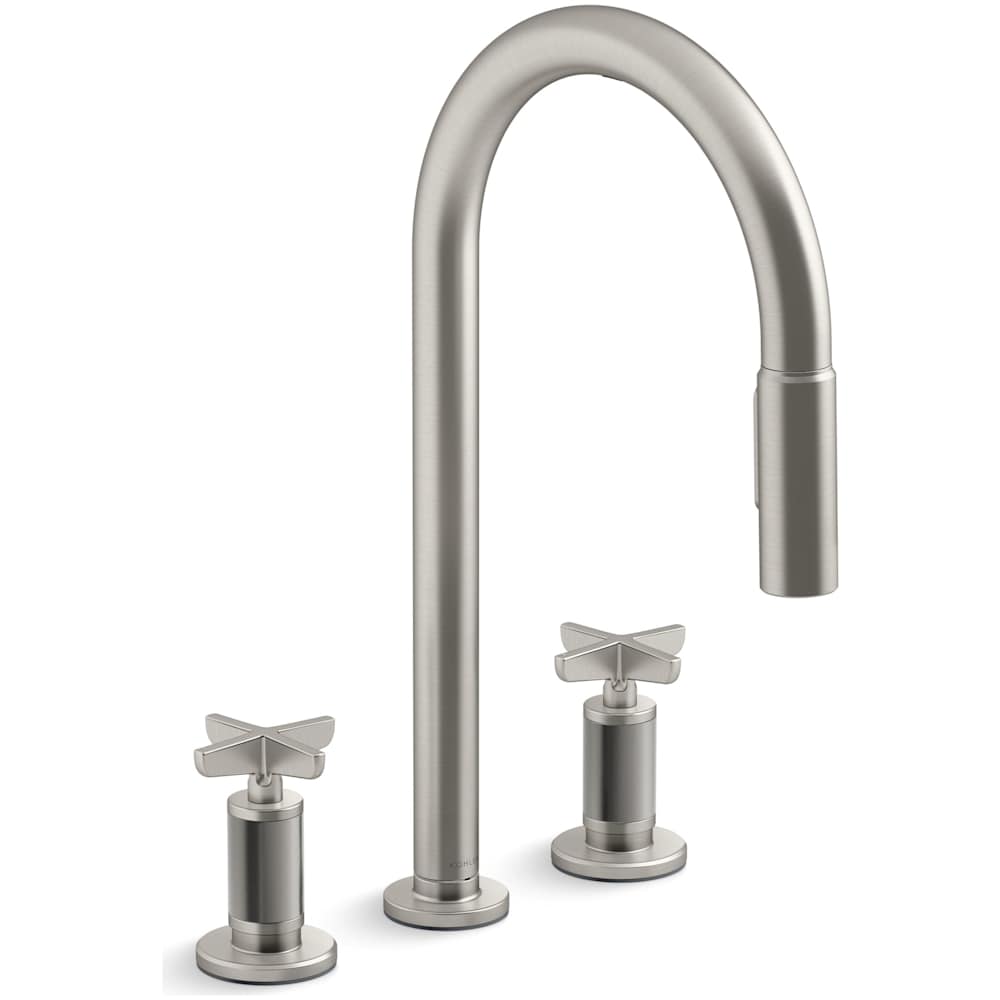 Billet 1.5 GPM Widespread Pre-Rinse Pull Down Kitchen Faucet with ProMotion Technology