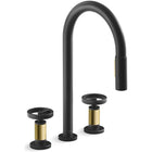 Matte Black / Brushed Moderne Brass