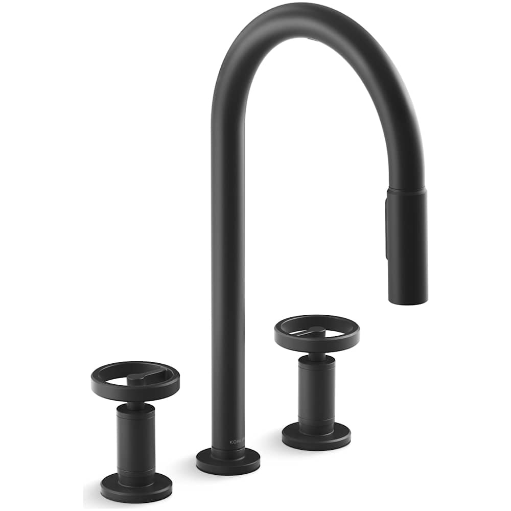 Billet 1.5 GPM Widespread Pre-Rinse Pull Down Kitchen Faucet