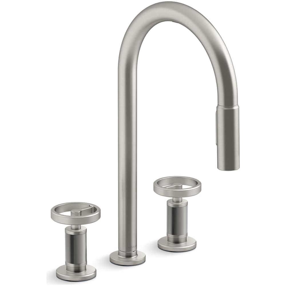 Billet 1.5 GPM Widespread Pre-Rinse Pull Down Kitchen Faucet