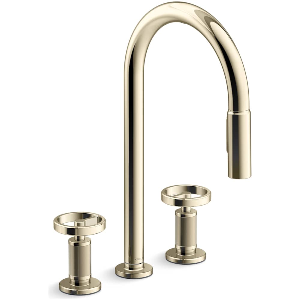 Billet 1.5 GPM Widespread Pre-Rinse Pull Down Kitchen Faucet