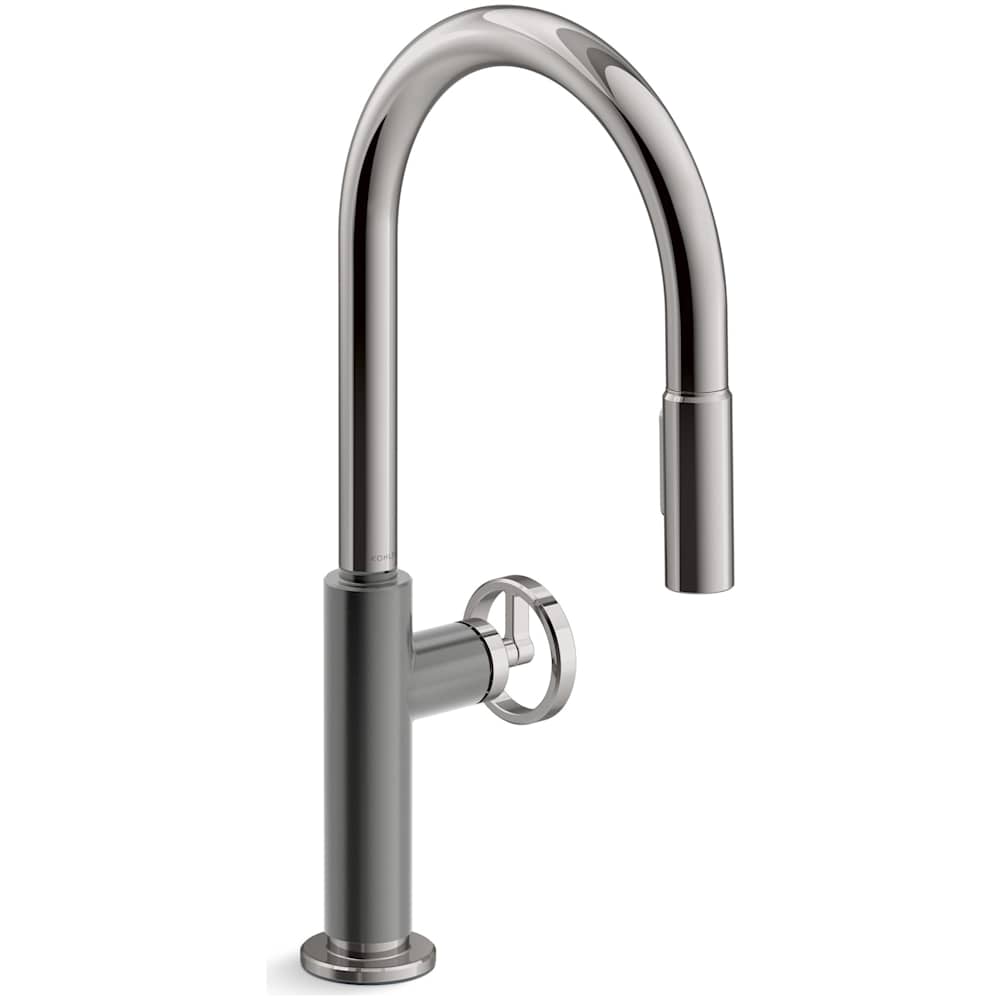 Billet 1.5 GPM Single Hole Pull Down Kitchen Faucet