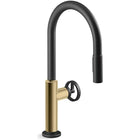 Matte Black / Brushed Moderne Brass