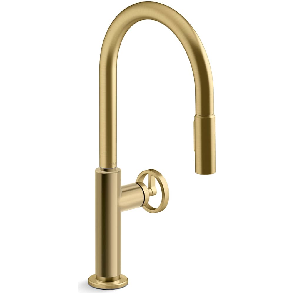 Billet 1.5 GPM Single Hole Pull Down Kitchen Faucet