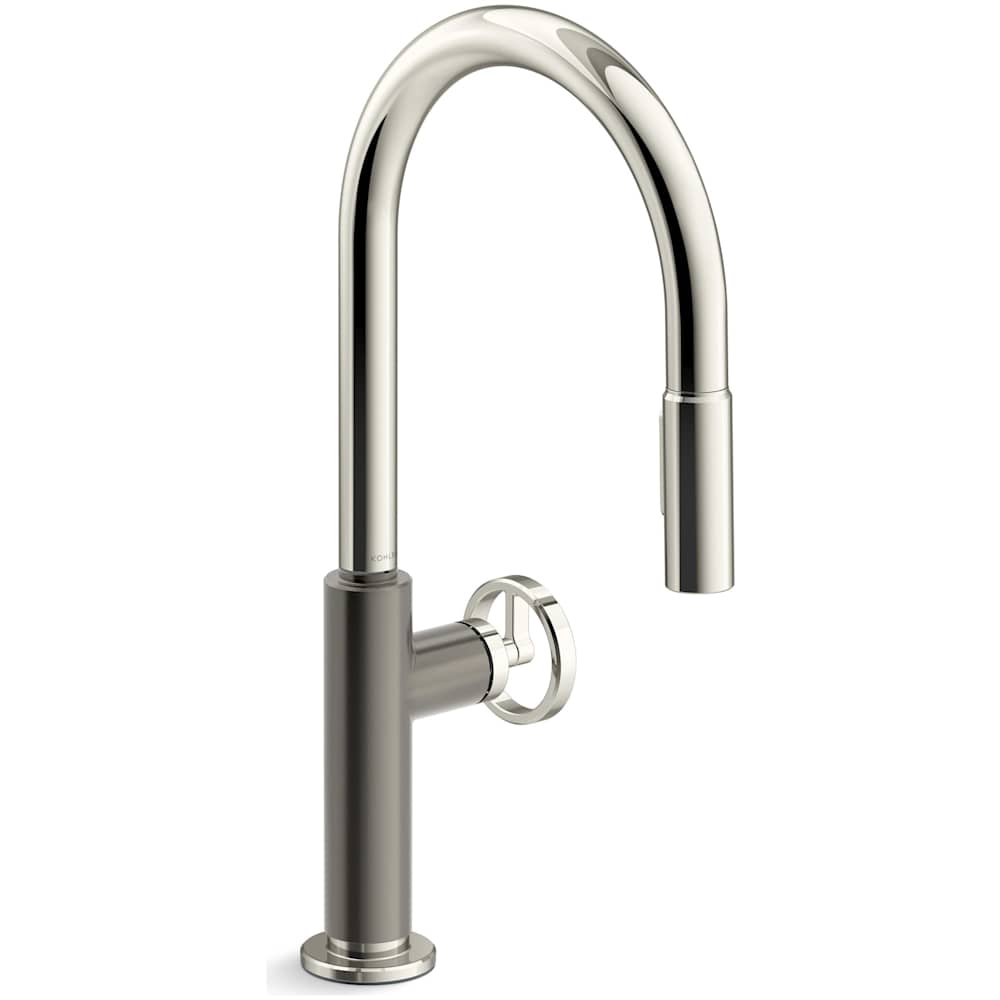 Billet 1.5 GPM Single Hole Pull Down Kitchen Faucet