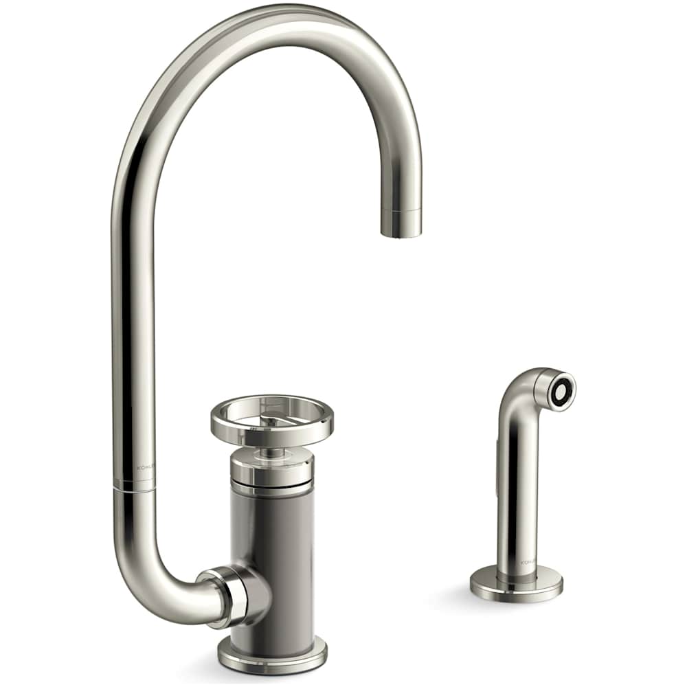 Billet 1.5 GPM Single Hole Kitchen Faucet - Includes Side Spray