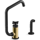 Matte Black / Brushed Moderne Brass
