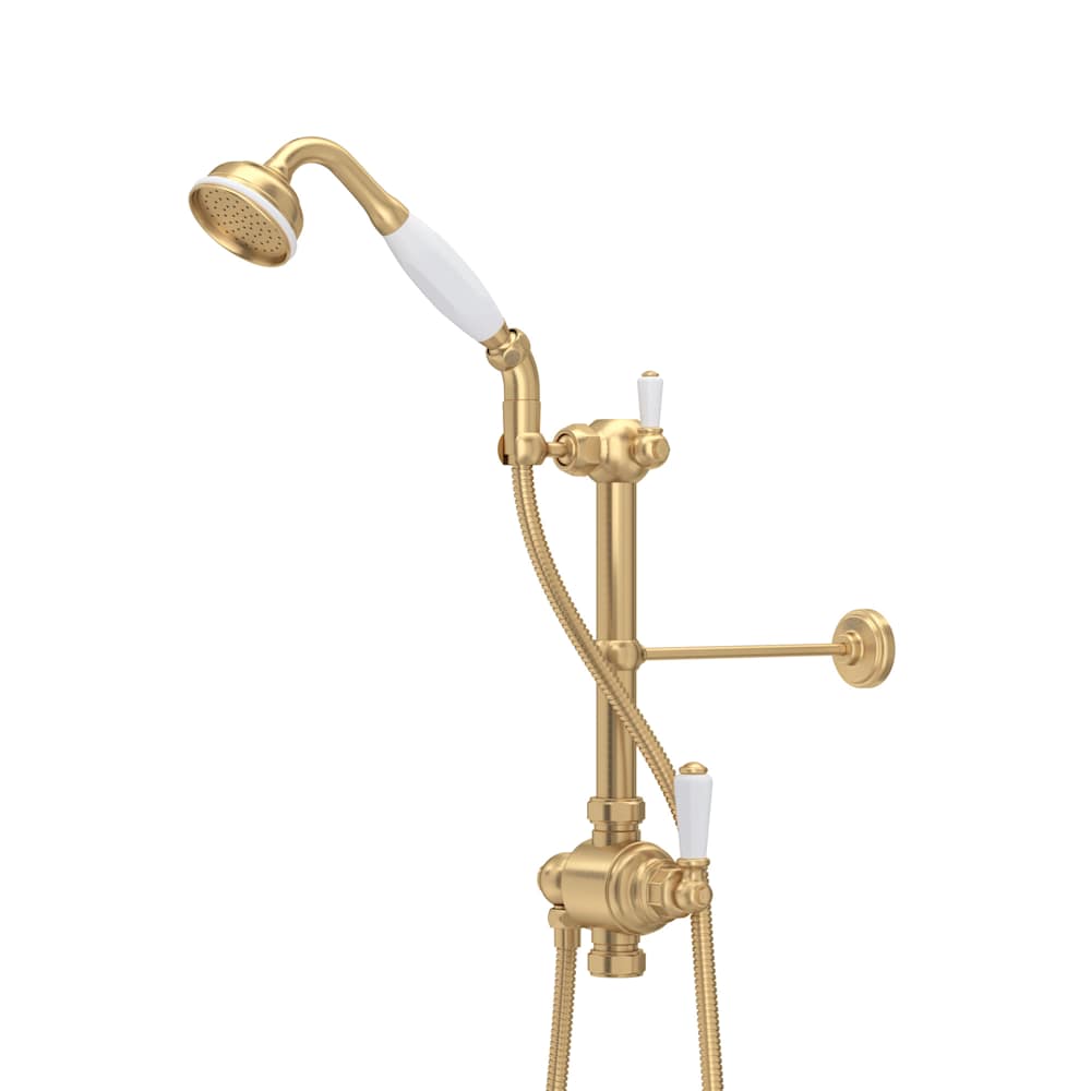 Edwardian 1.8 GPM Single Function Hand Shower Package - Includes Slide Bar and Hose