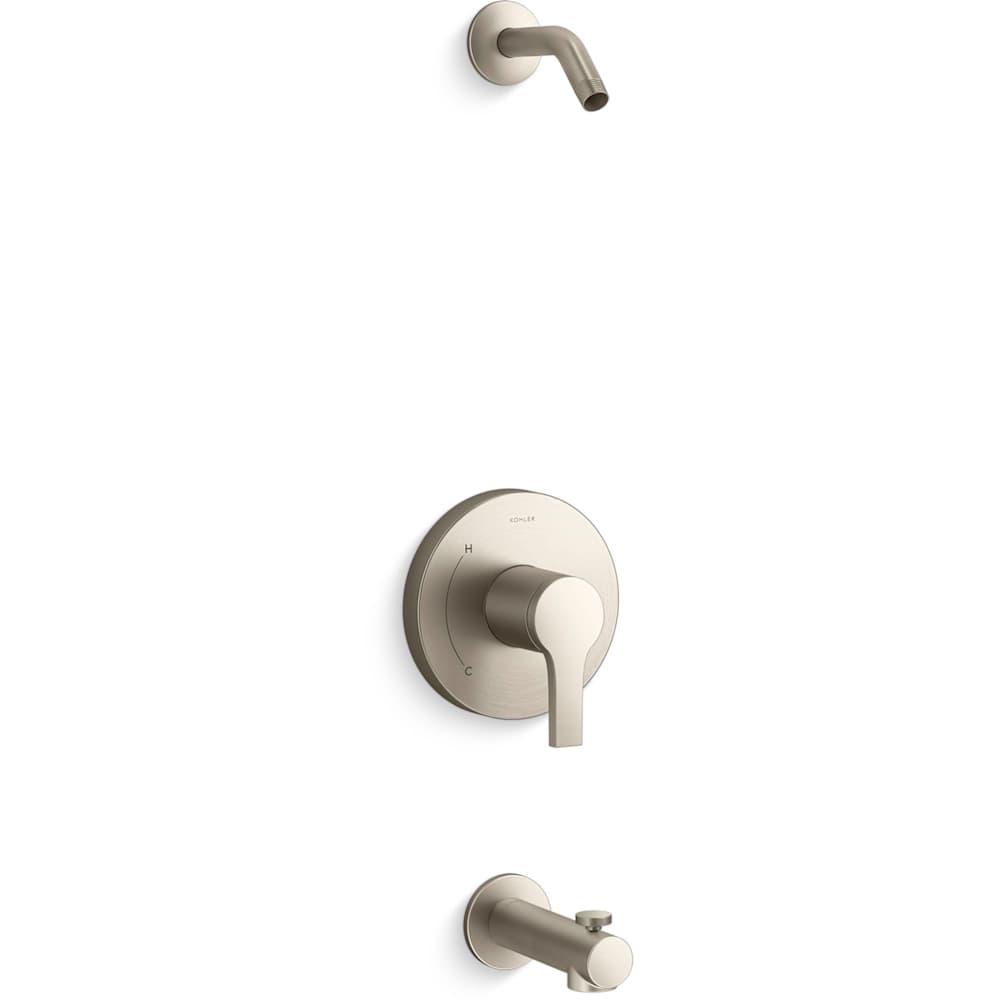 Elate Tub and Shower Trim Package with Diverter Tub Spout - Less Shower Head