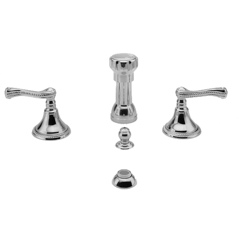 Amisa Double Handle Widespread Bidet Faucet with Vacuum Breaker and Metal Lever Handles