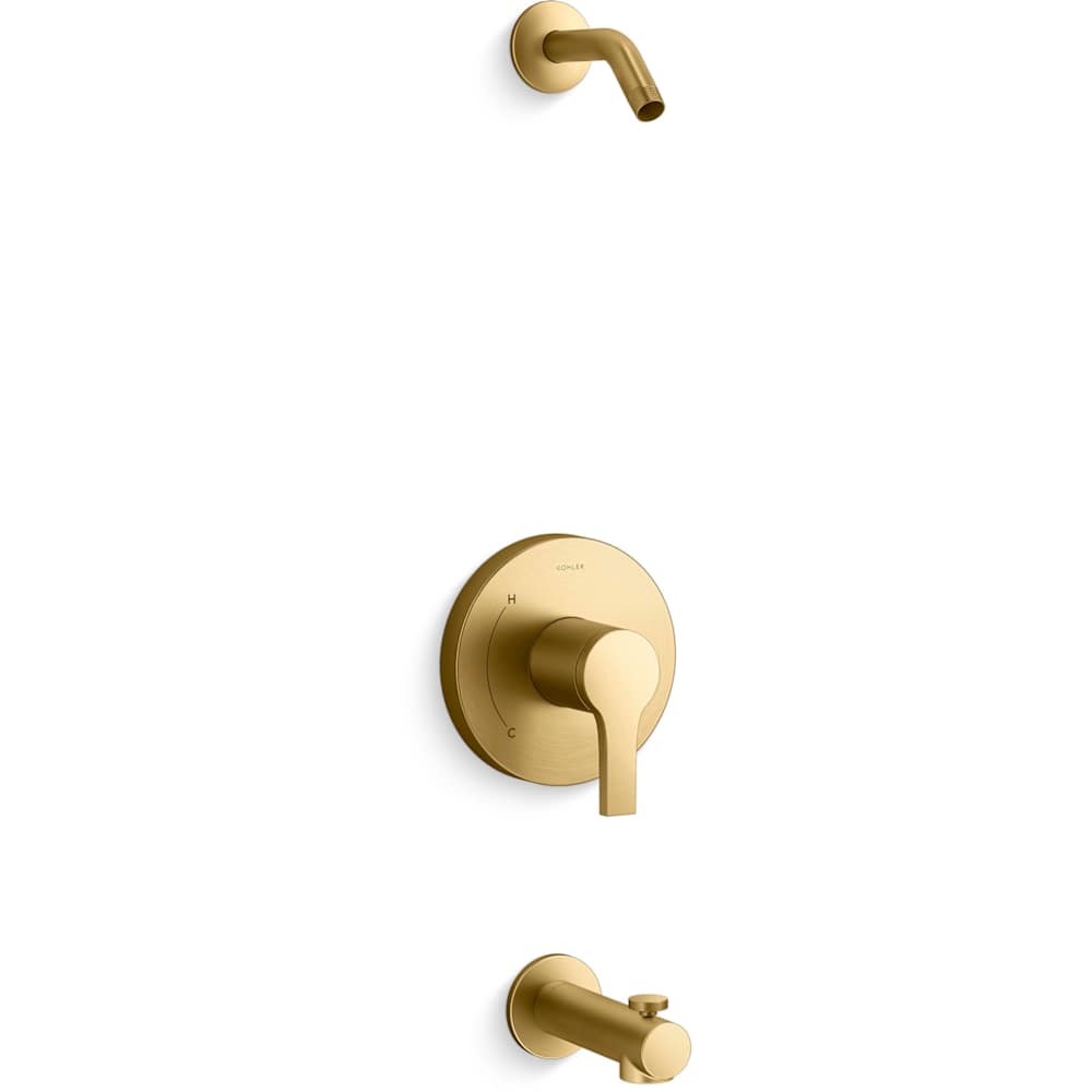 Elate Tub and Shower Trim Package with Diverter Tub Spout - Less Shower Head