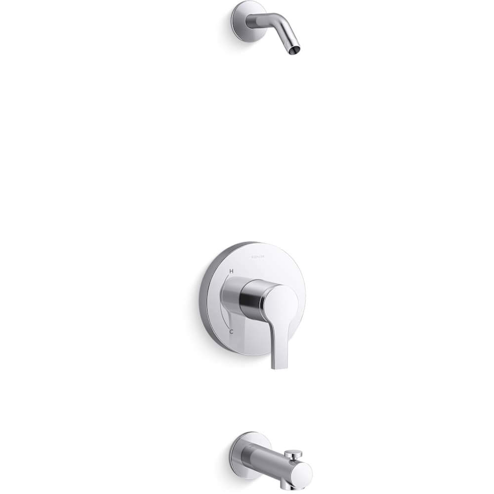 Elate Tub and Shower Trim Package with Diverter Tub Spout - Less Shower Head
