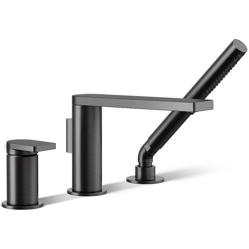 Composed Deck Mounted Roman Tub Filler with Built-In Diverter - Includes Hand Shower