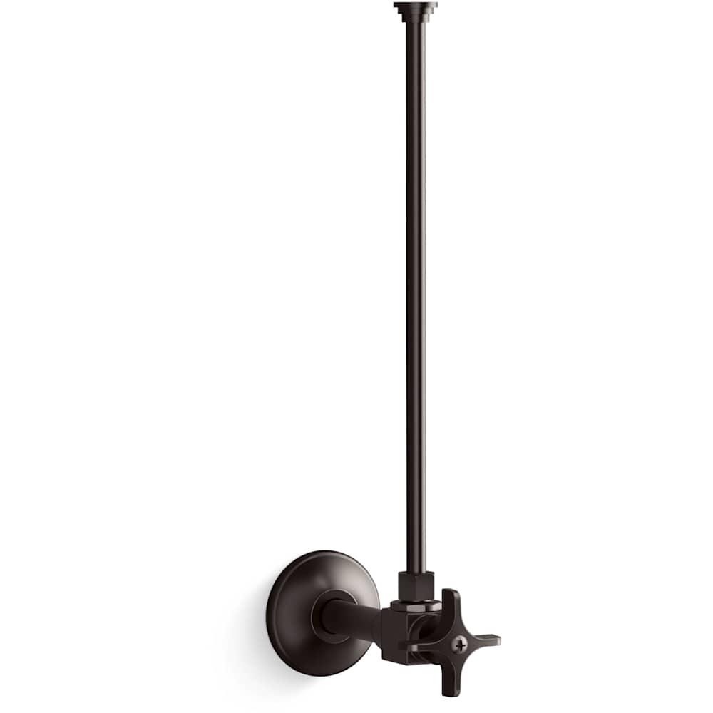 3/8" NPT Angle Supply with Stop and Annealed Vertical Tube