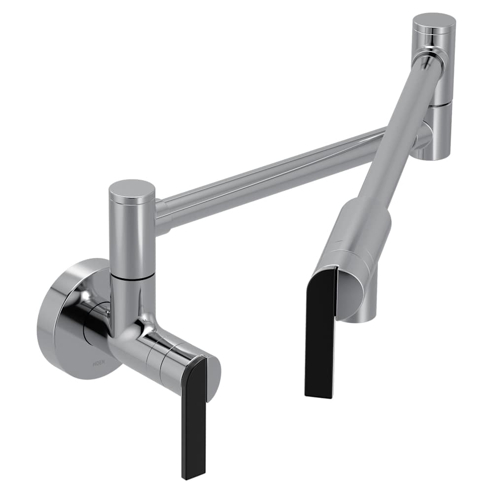 Moen Belfield 1.2 GPM Centerset Bathroom Faucet - Includes Metal Pop-Up Drain Assembly Chrome