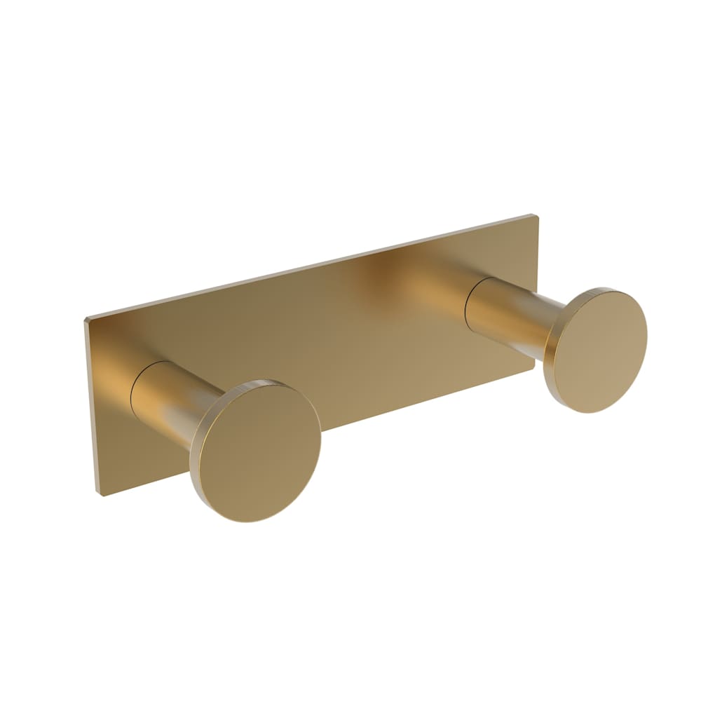 Metro Double Robe Hook With Secure Mounting Assembly