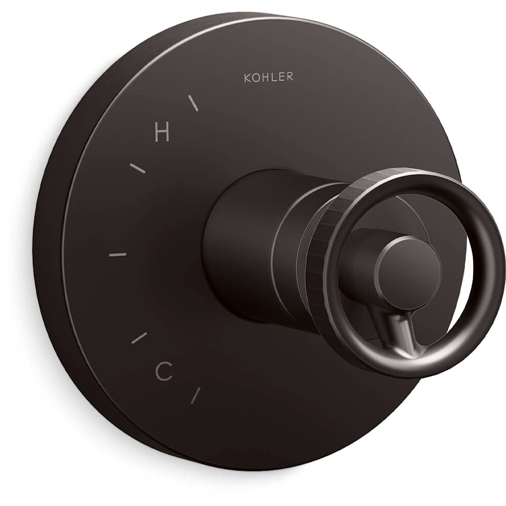 Components Single Function Pressure Balanced Valve Trim Only with Single Knob Handle - Less Rough In
